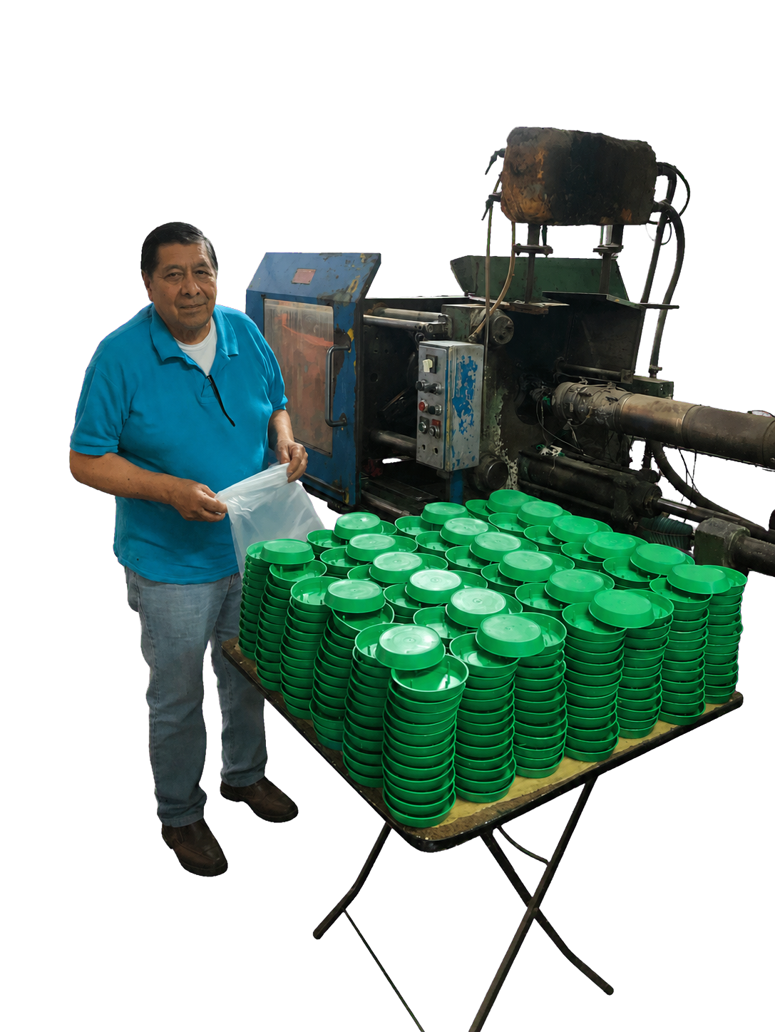 Producción industrial de piezas plásticas