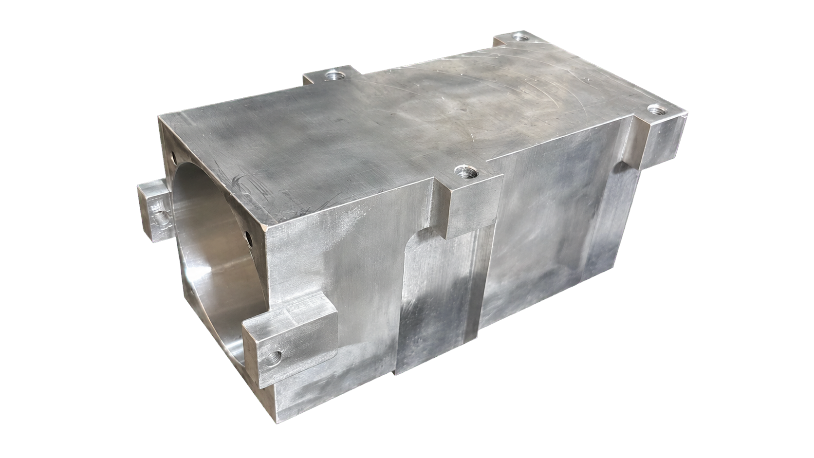 Bloque de aluminio maquinado