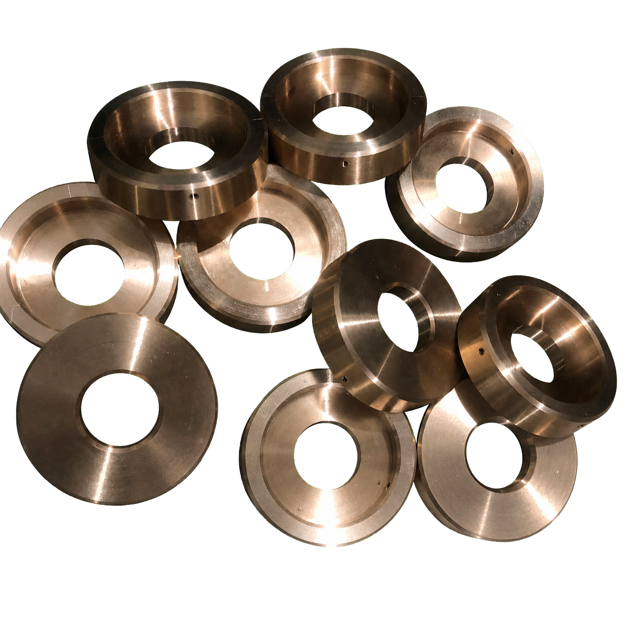 Lote de bujes metálicos